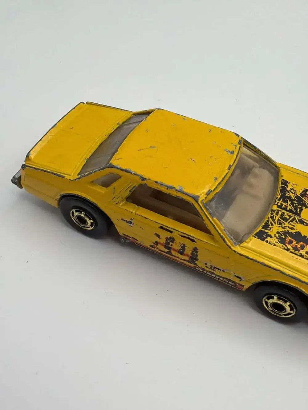 Vintage 1980 Hot Wheels Dodge Mirada Stocker #10 Yellow Diecast Car